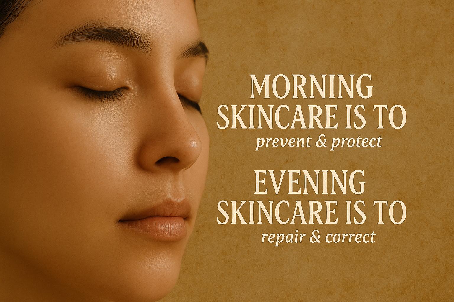 Morning vs. Night Skincare Routine
