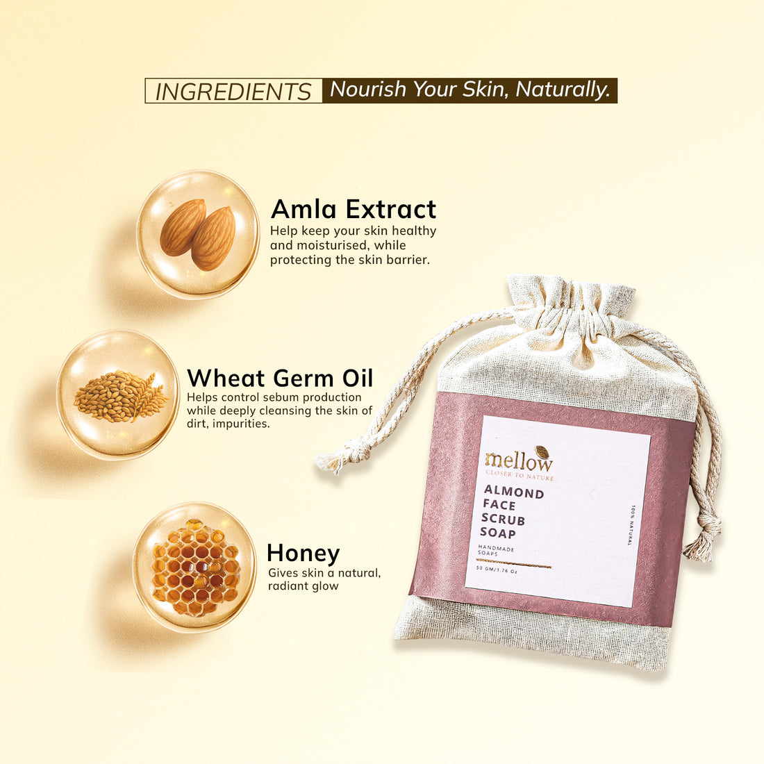 Almond Face Scrub Soap